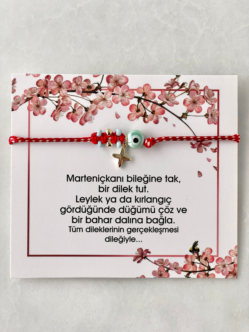 Nazar ve Yıldız Sallantılı Marteniçka Bileklik