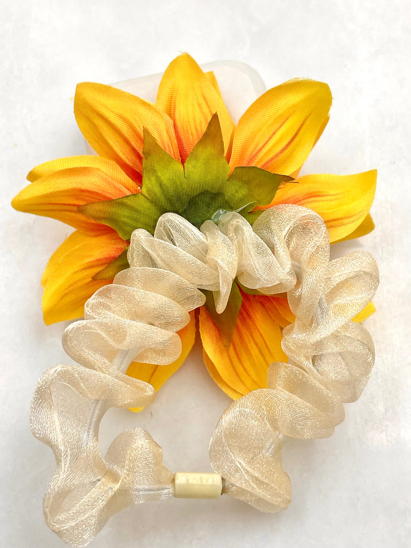 Ayçiçeği Scrunchie Toka Sarı