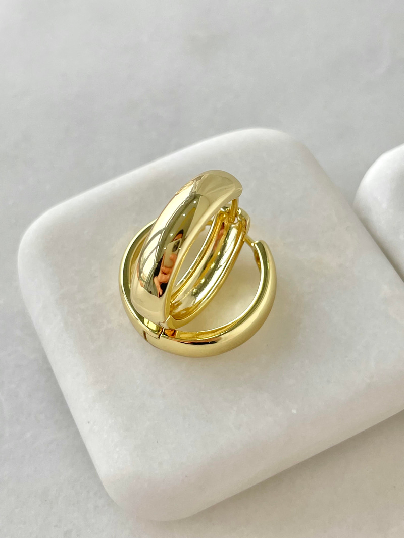 Özel Seri Basic Halka Küpe Gold