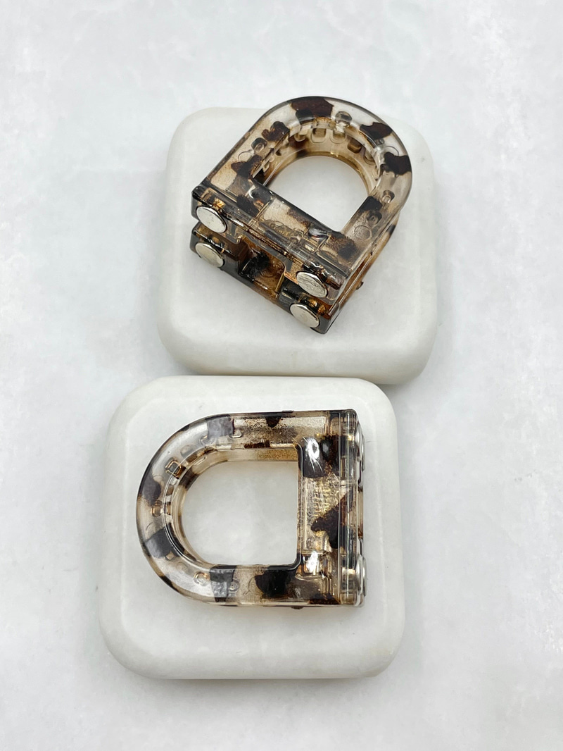 Magnet Lock Yarım Daire Toka Kahve