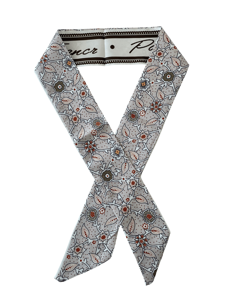 Sarmaşık Desenli Bandana Fular Renkli