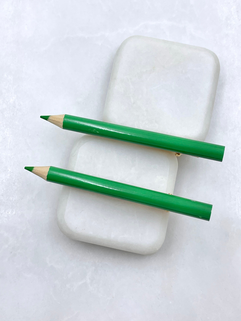 İkili Kalem Pens Toka Yeşil