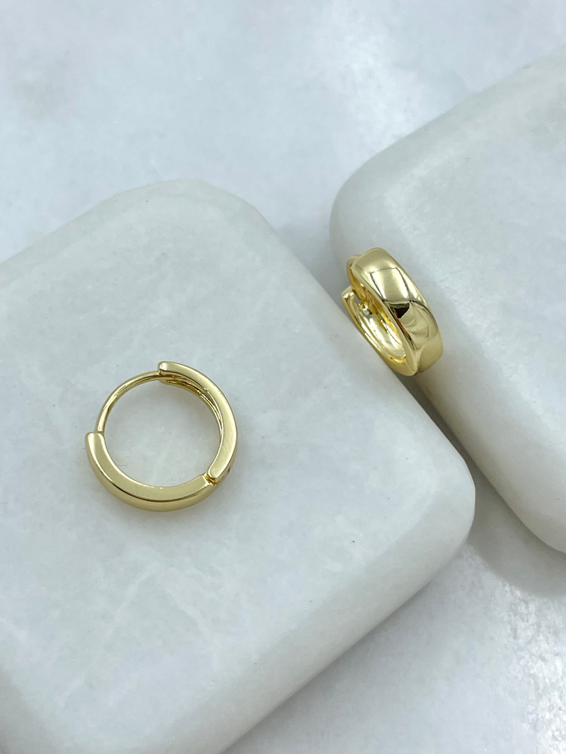 Özel Seri Basic Halka Küpe 1.2 cm Gold