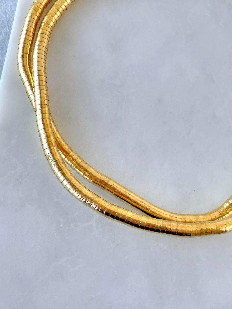 Tasarım Bükülebilir Kolye ve Bileklik Gold