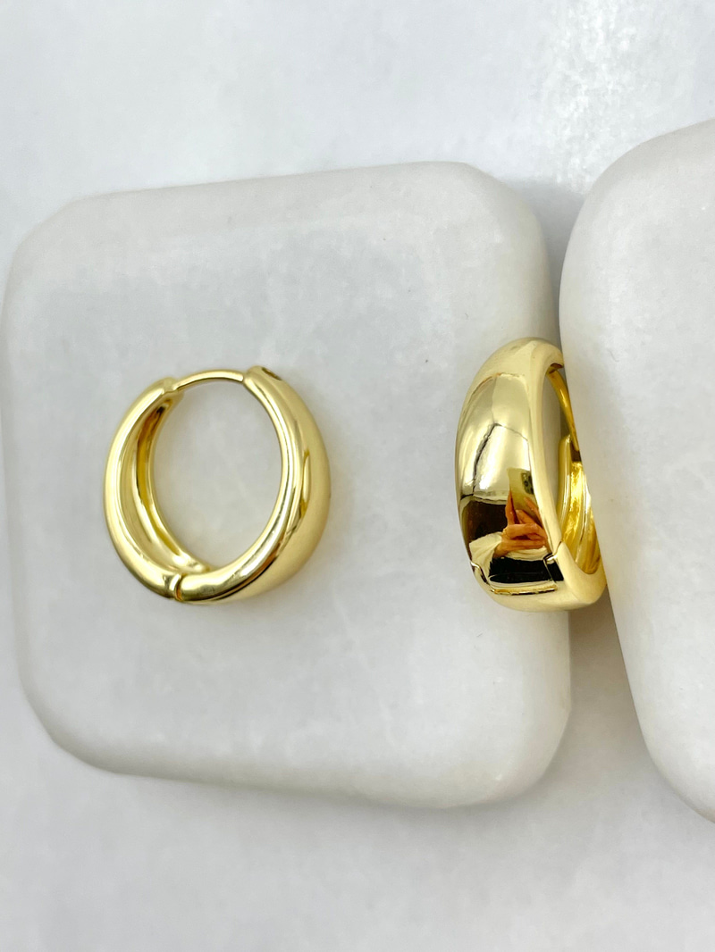 Özel Seri Damla Küpe 1.9 cm Gold