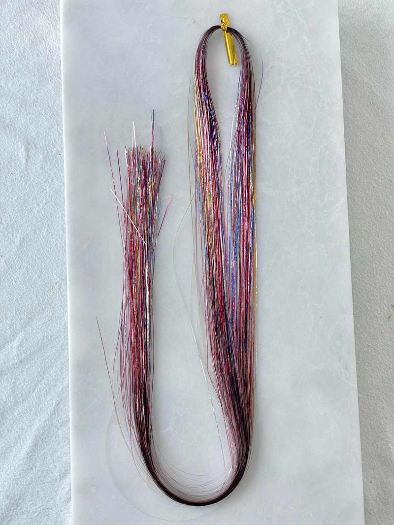 Tinsel Bağlamalı Saç Simi Renkli