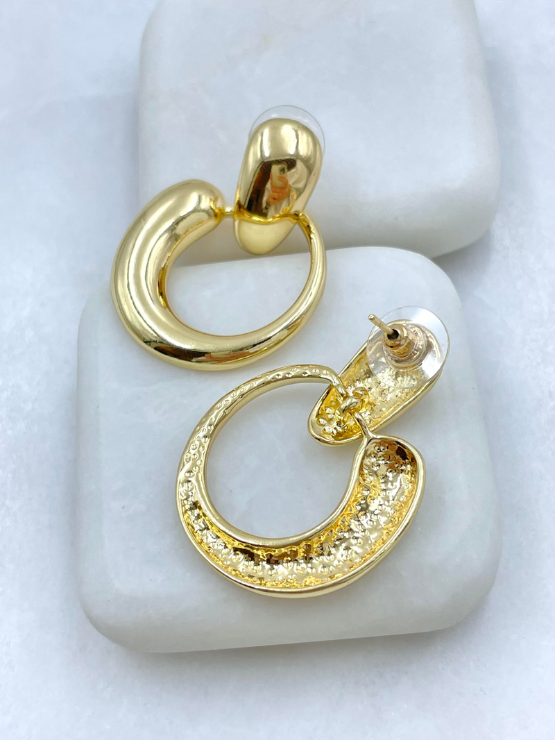 Altın Kaplama Tasarım Vintage Küpe Gold