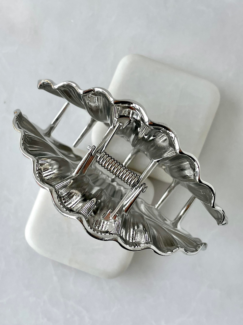 Metal İstiridye Toka Gümüş