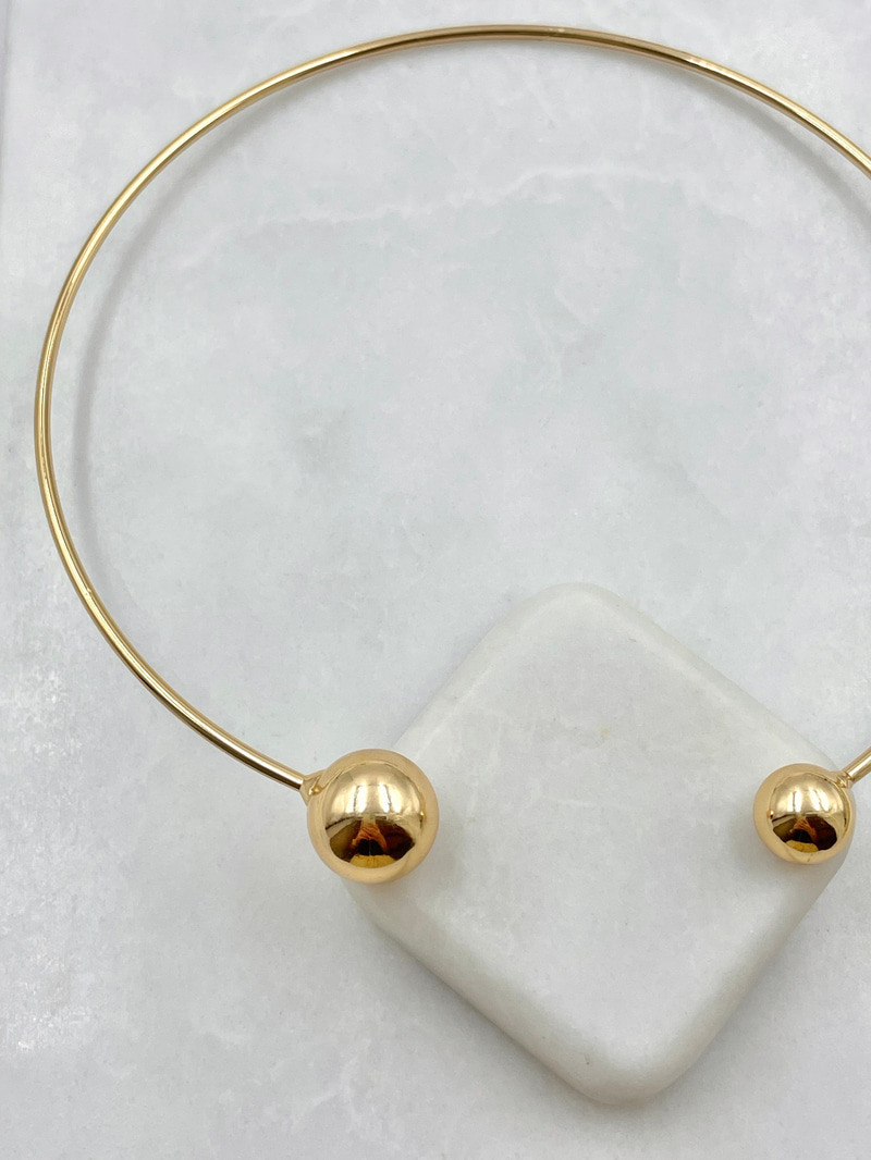 Büyük Küçük Top Kolye Gold