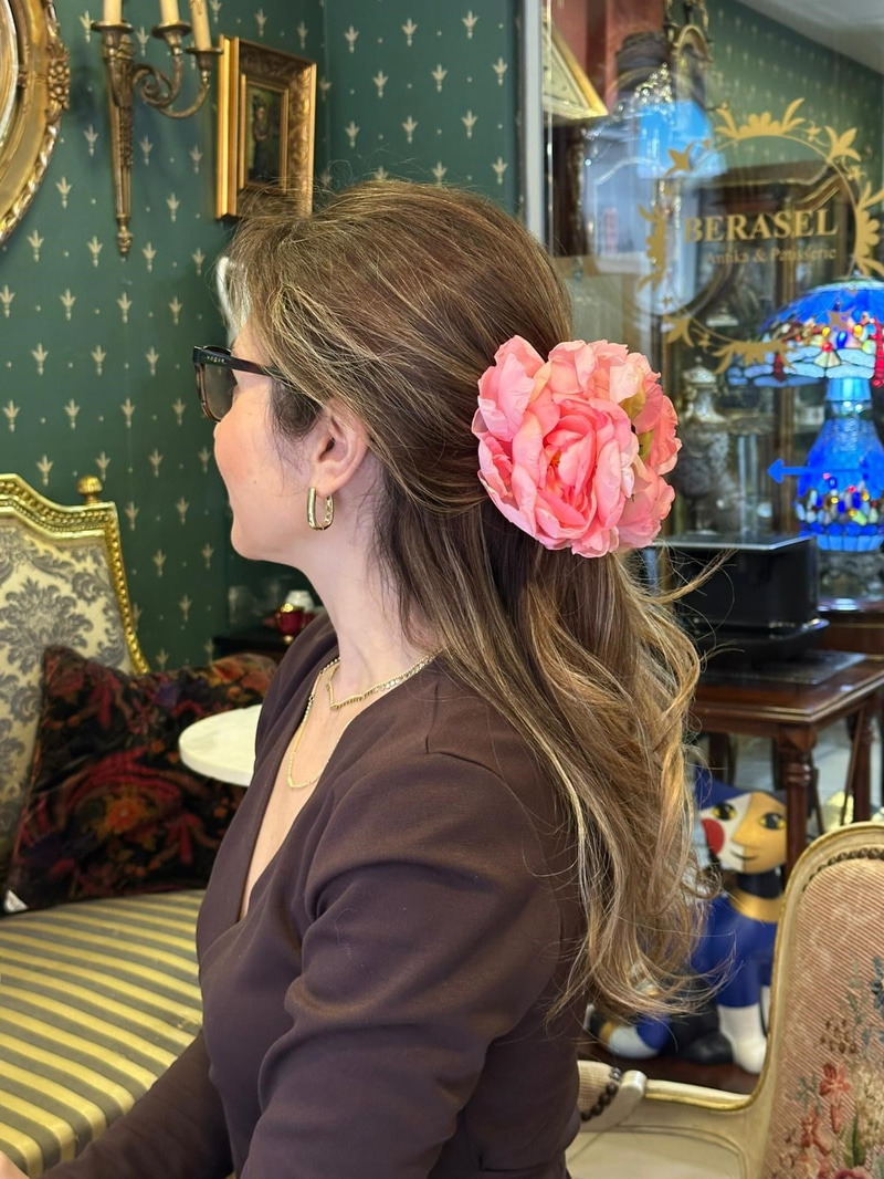 Şakayık Mandal Toka Pembe