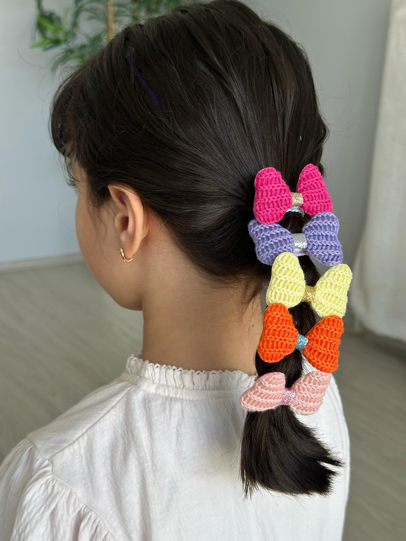 İkili Örme Fiyonk Lastik Toka Toz Pembe
