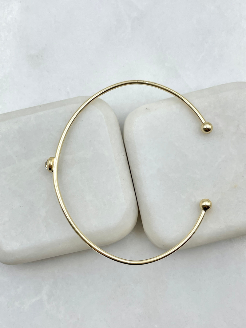 Minimal Tektaş Bileklik Gold