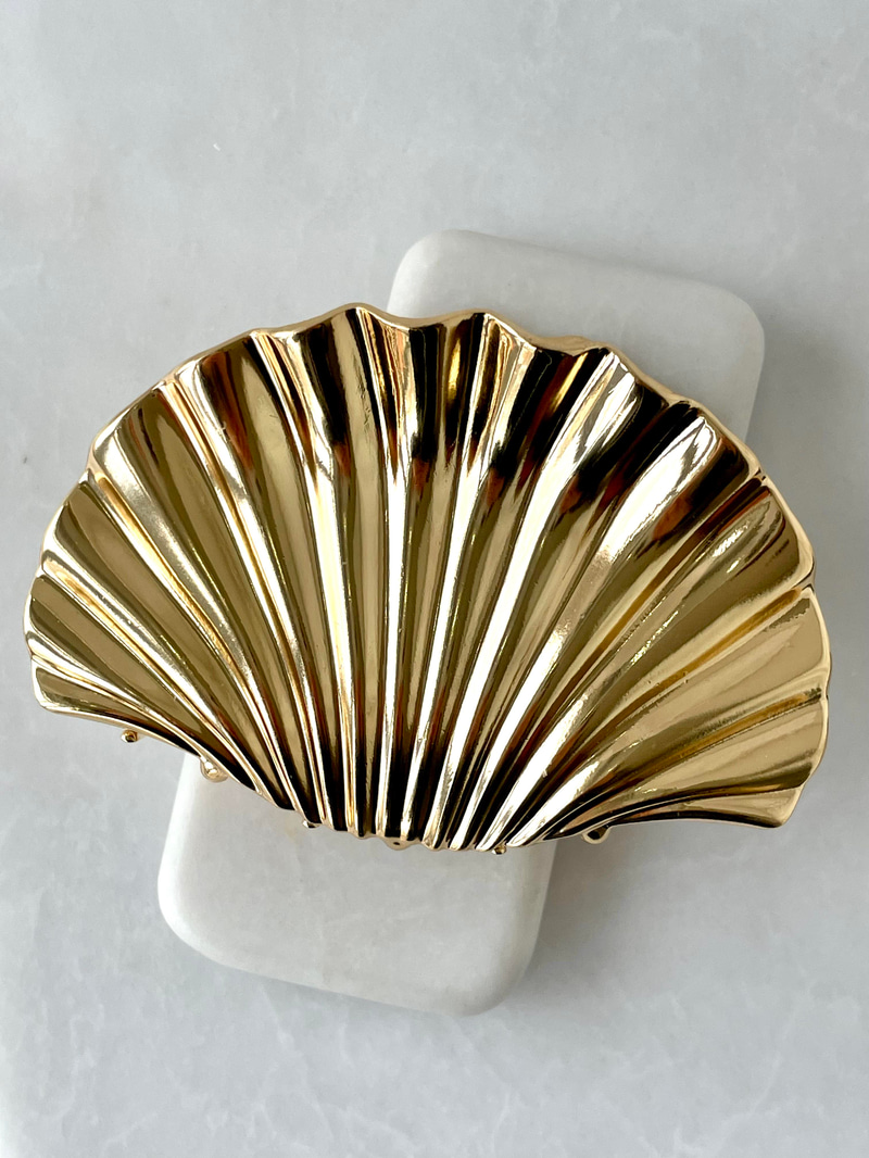Metal İstiridye Toka Gold