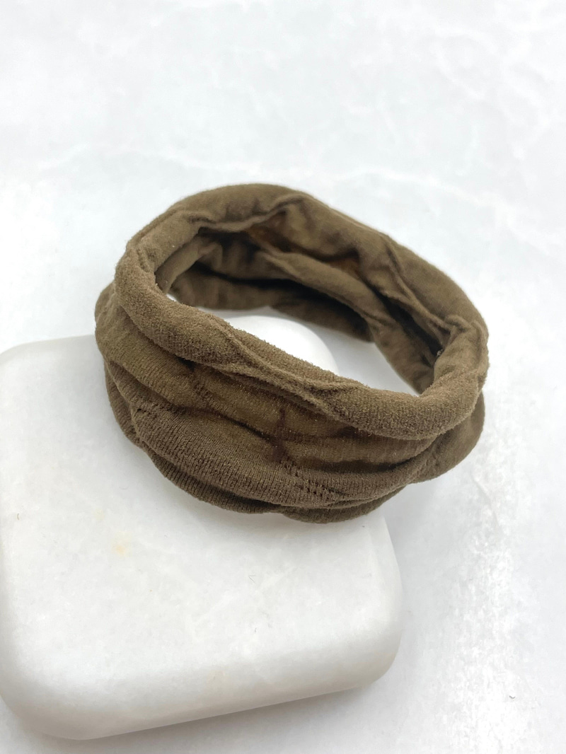 Desenli Nude Scrunchie Toka Vizon