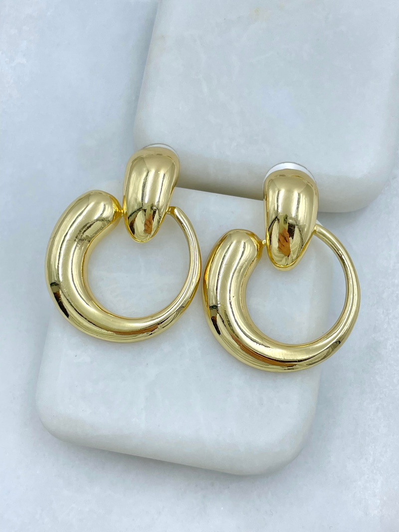 Altın Kaplama Tasarım Vintage Küpe Gold