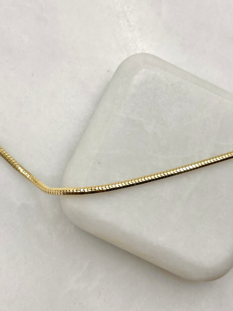 Özel Seri Küp Zincir Kolye 45 cm Gold