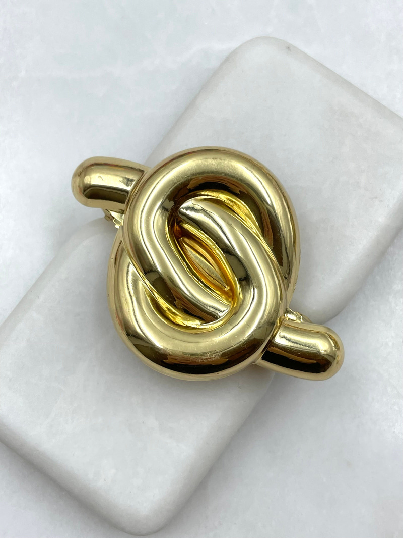 Metal Düğüm Model Otomatik Toka Gold