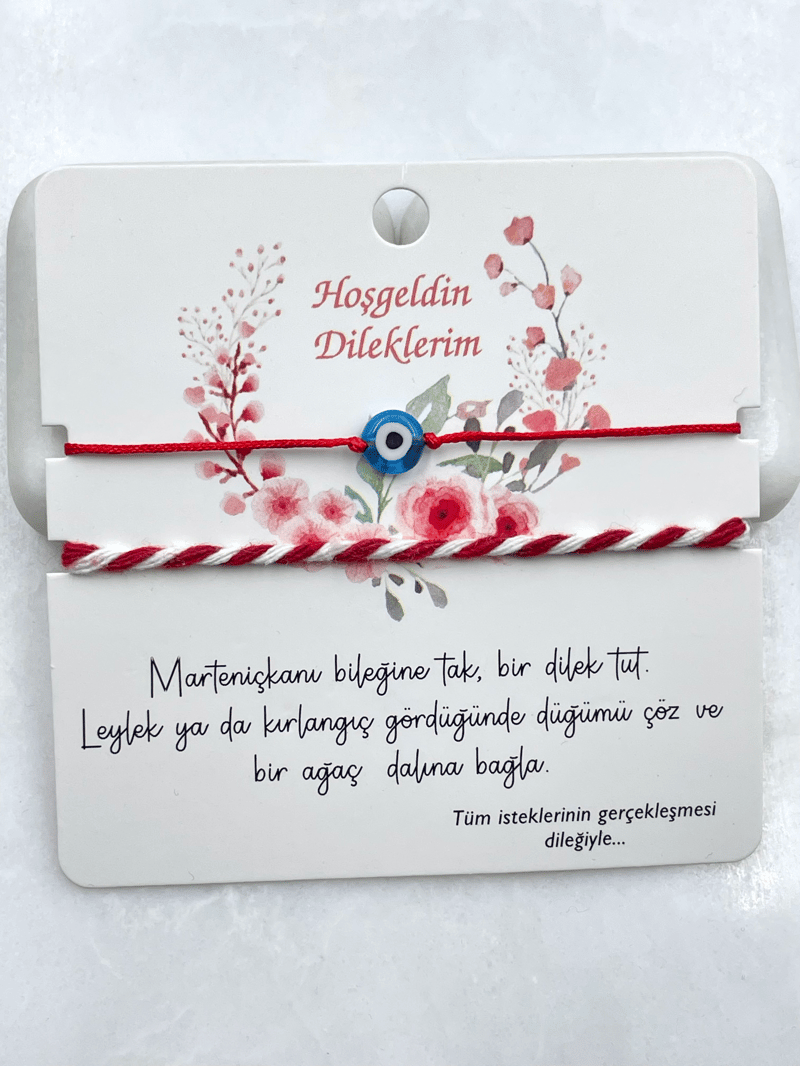 Marteniçka İkili Bileklik Kırmızı