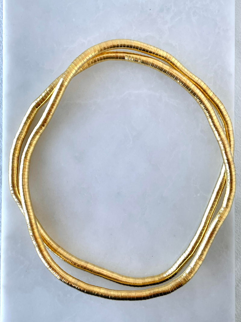 Tasarım Bükülebilir Kolye ve Bileklik Gold