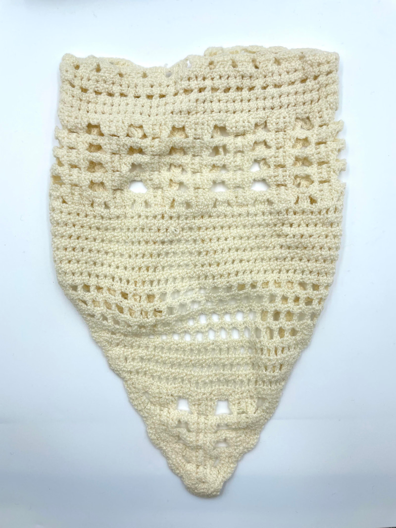 Örgü Bandana Ekru