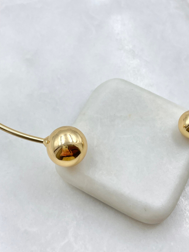 Büyük Küçük Top Kolye Gold