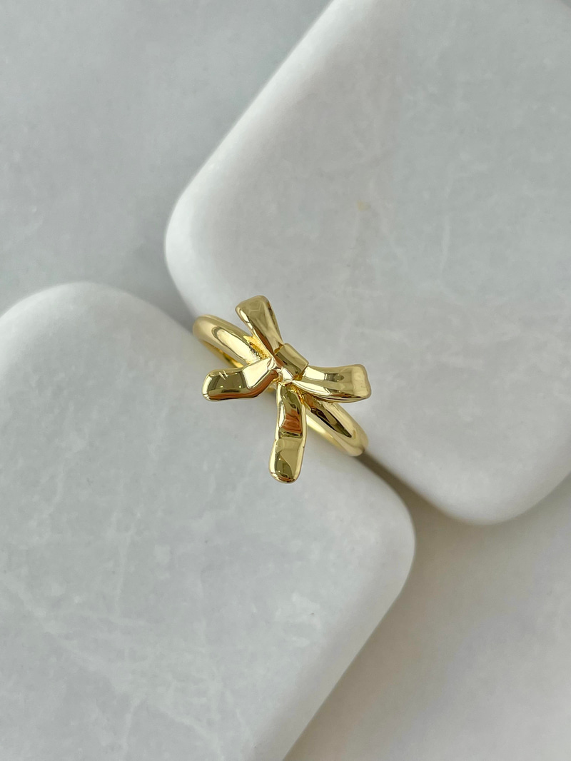 Altın Kaplama Fiyonk Model Yüzük Gold