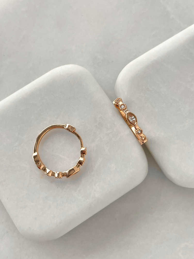 Özel Seri Minimal Kristal Taşlı Halka Küpe