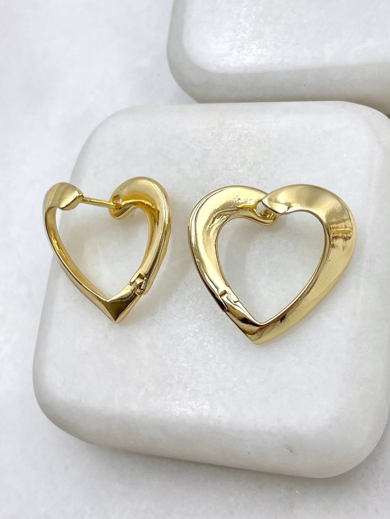 Özel Seri Tasarım Birleşim Küpe Gold