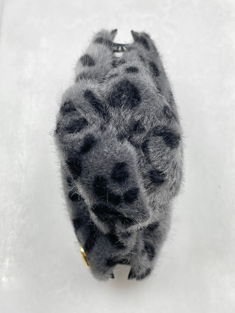 Tüylü Leopar Dubai Tokası Gri