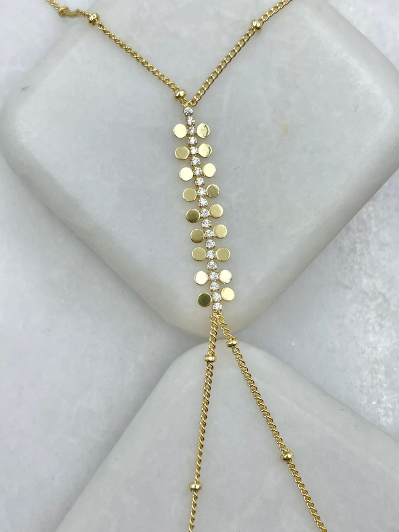 Altın Kaplama Pul Sıralı Topçuk Zincir Şahmeran Gold