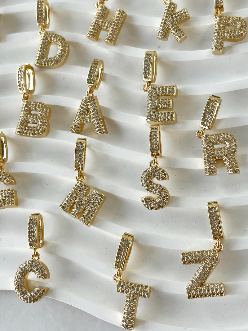 Çelik Harf Ajda Charm Gold