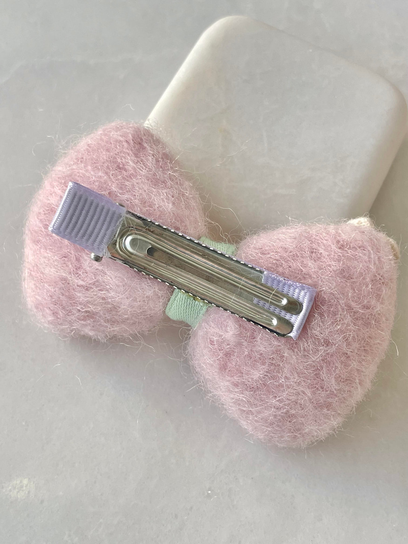Çiçekli Fiyonk Pens Toka Lila
