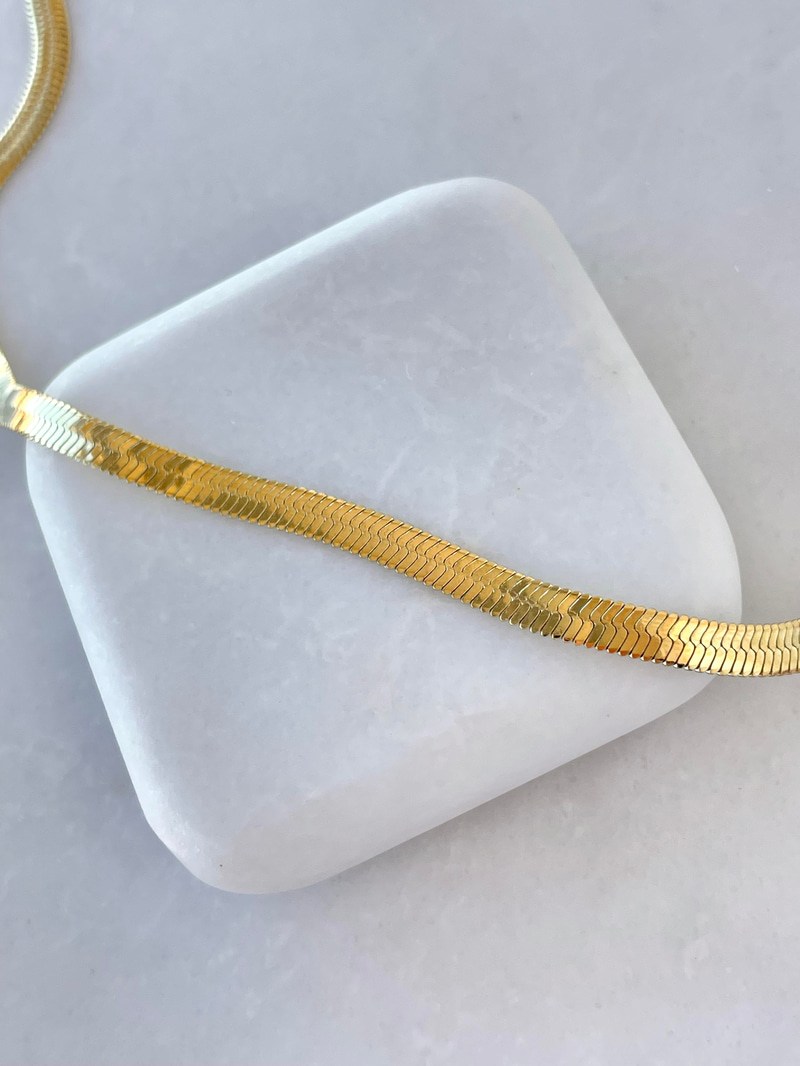 Çelik İtalyan Zincir Kolye 62 cm Gold
