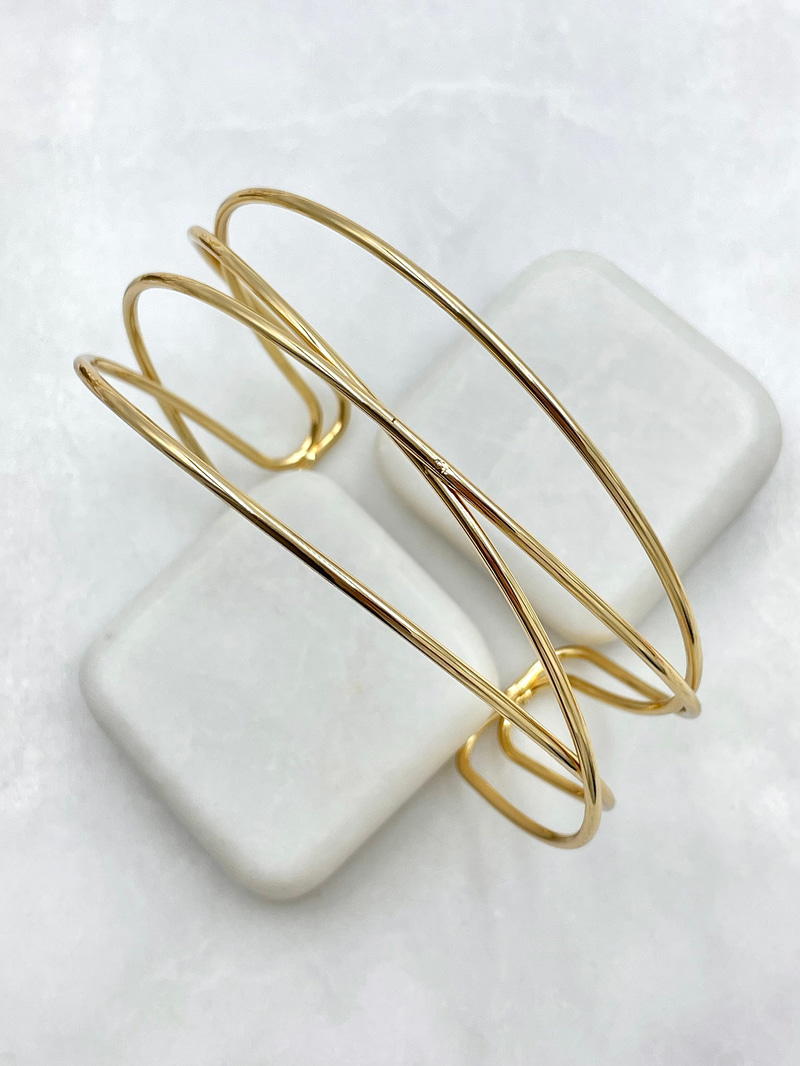 Çapraz Model Pazu Bileklik Gold