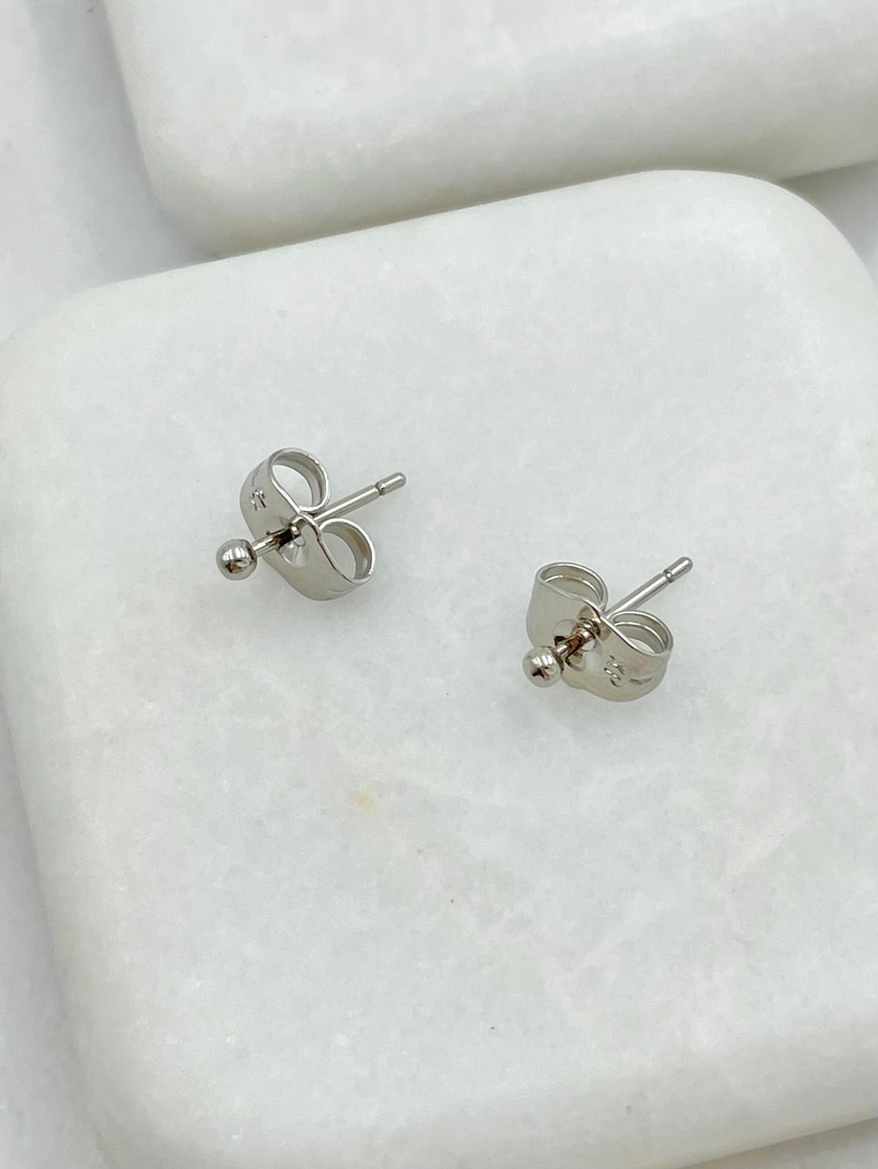 Özel Seri Topçuk Küpe 0,1 mm Gümüş