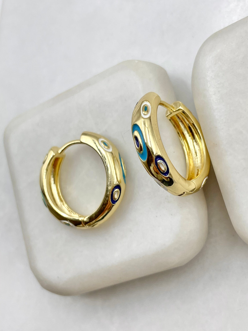 Fortuna Halka Küpe Gold