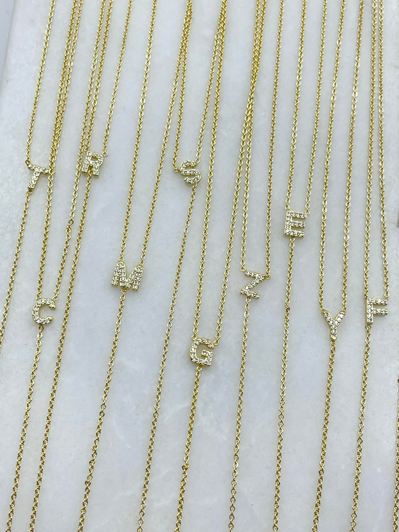 Altın Kaplama Minimal Y Model Harf Kolye Gold