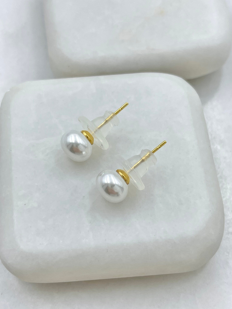 Özel Seri Minik İnci Küpe 0.7 mm Gold