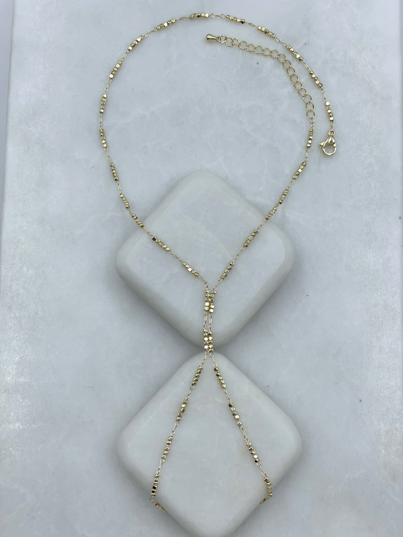 Altın Kaplama Küp Boncuk Şahmeran Gold