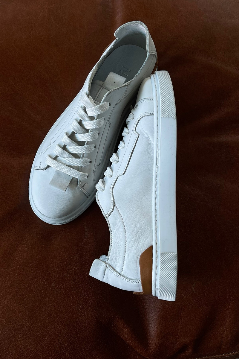 Avax Beyaz Hakiki Deri Sneaker
