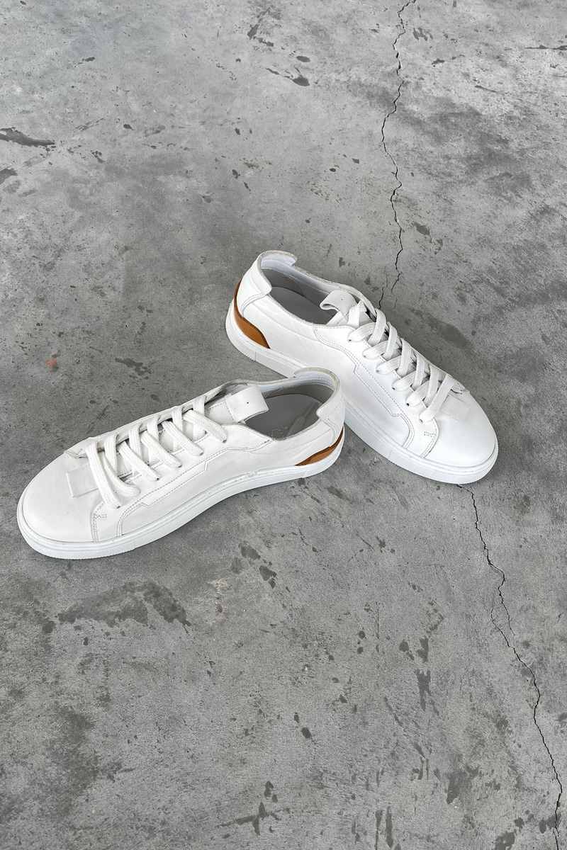 Avax Beyaz Hakiki Deri Sneaker