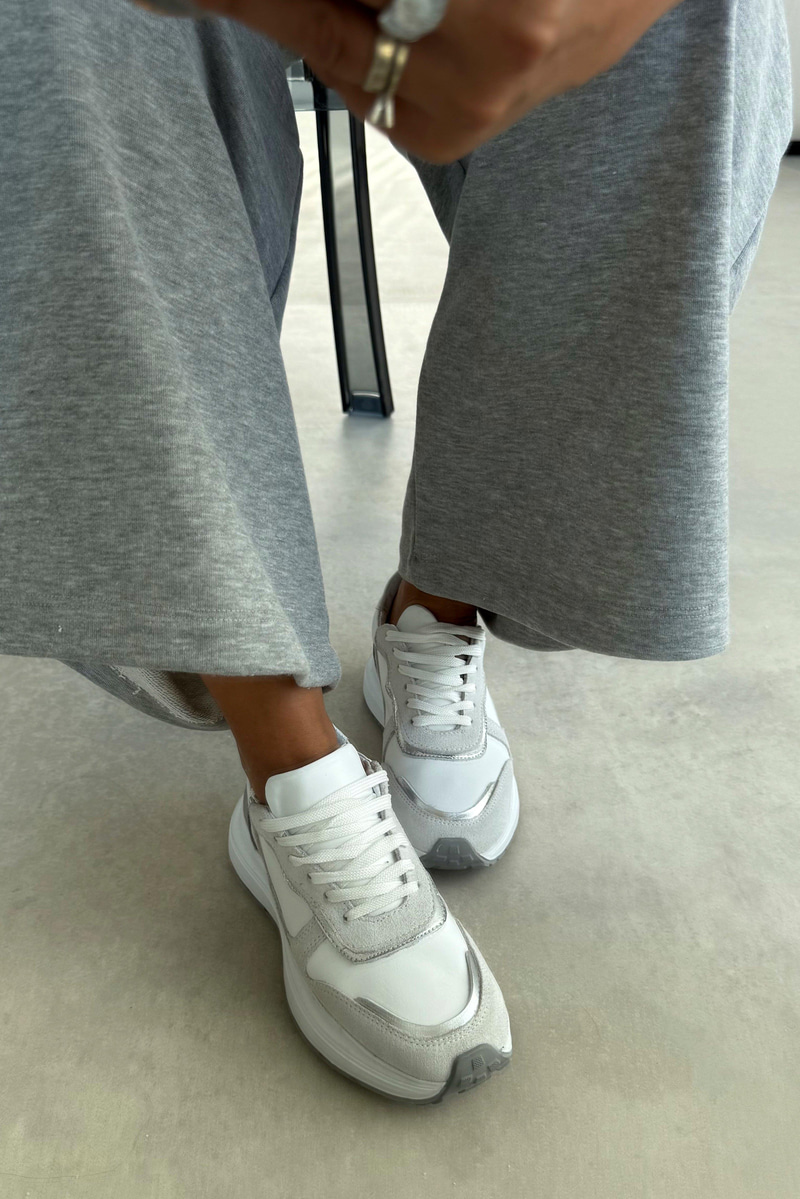 Chello Beyaz Hakiki Deri Sneaker