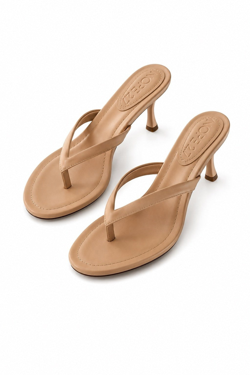 Daisy Nude Mini Topuklu Terlik 