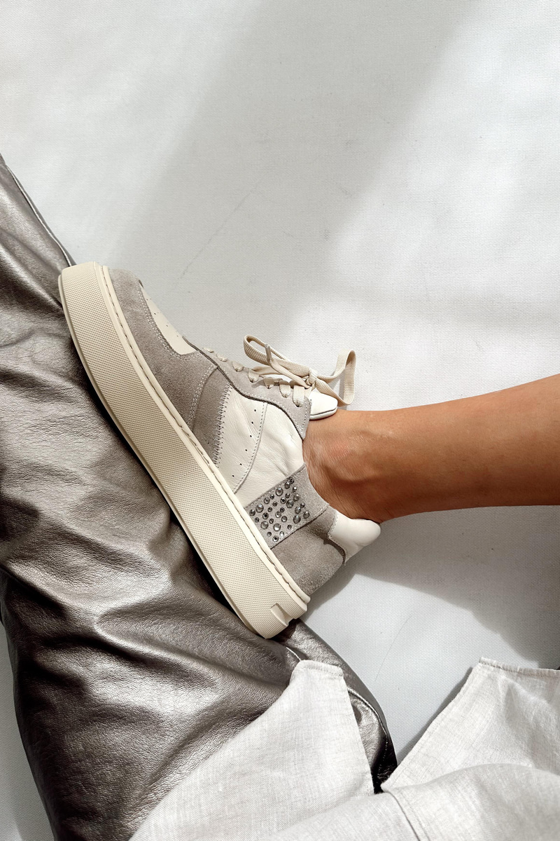 Madrid Bej Hakiki Deri Sneaker