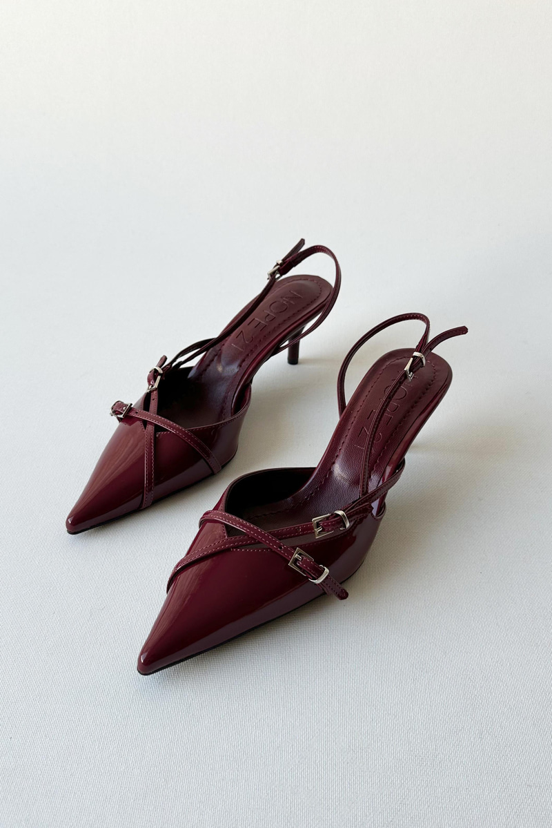 Miu Bordo Rugan Stiletto