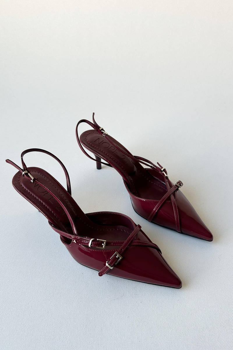 Miu Bordo Rugan Stiletto