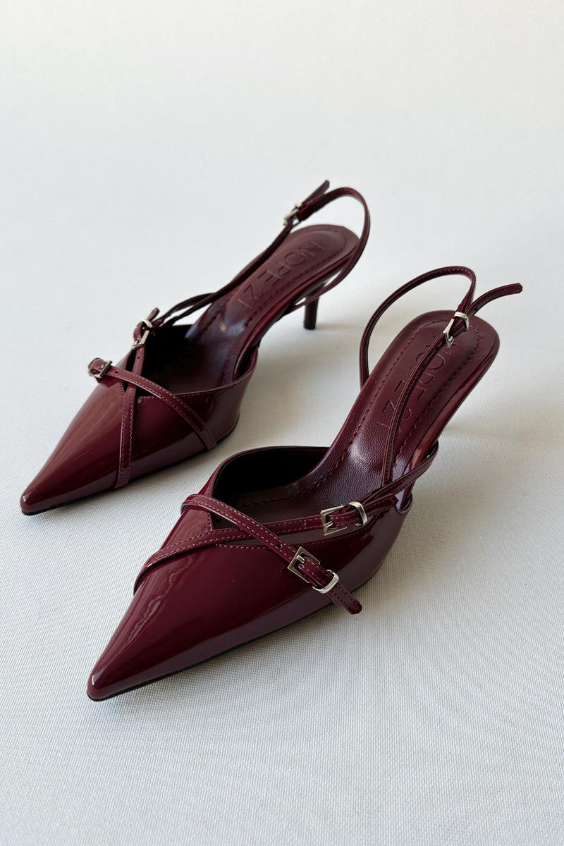Miu Bordo Rugan Stiletto