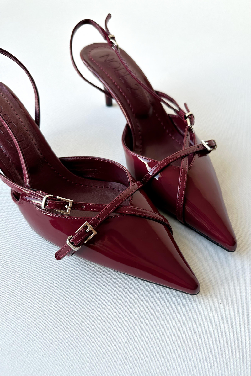 Miu Bordo Rugan Stiletto