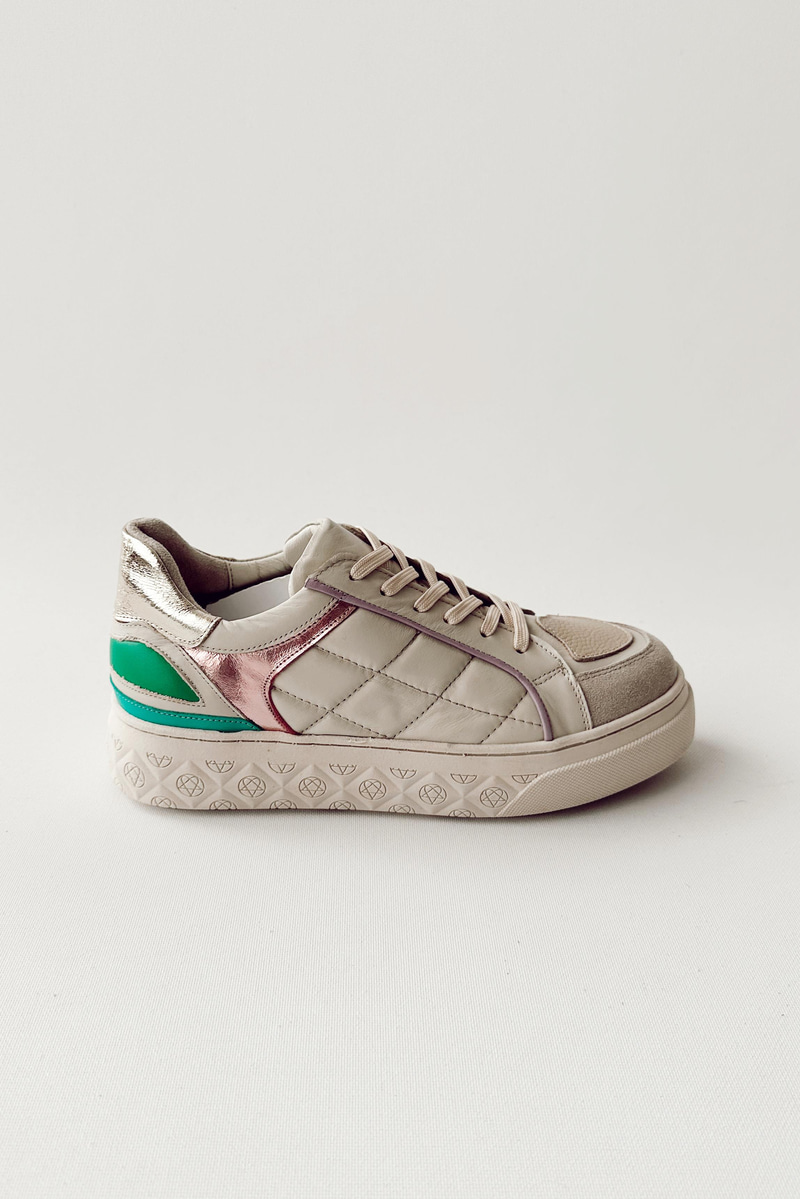 Palermo Multi Bej Hakiki Deri Sneaker