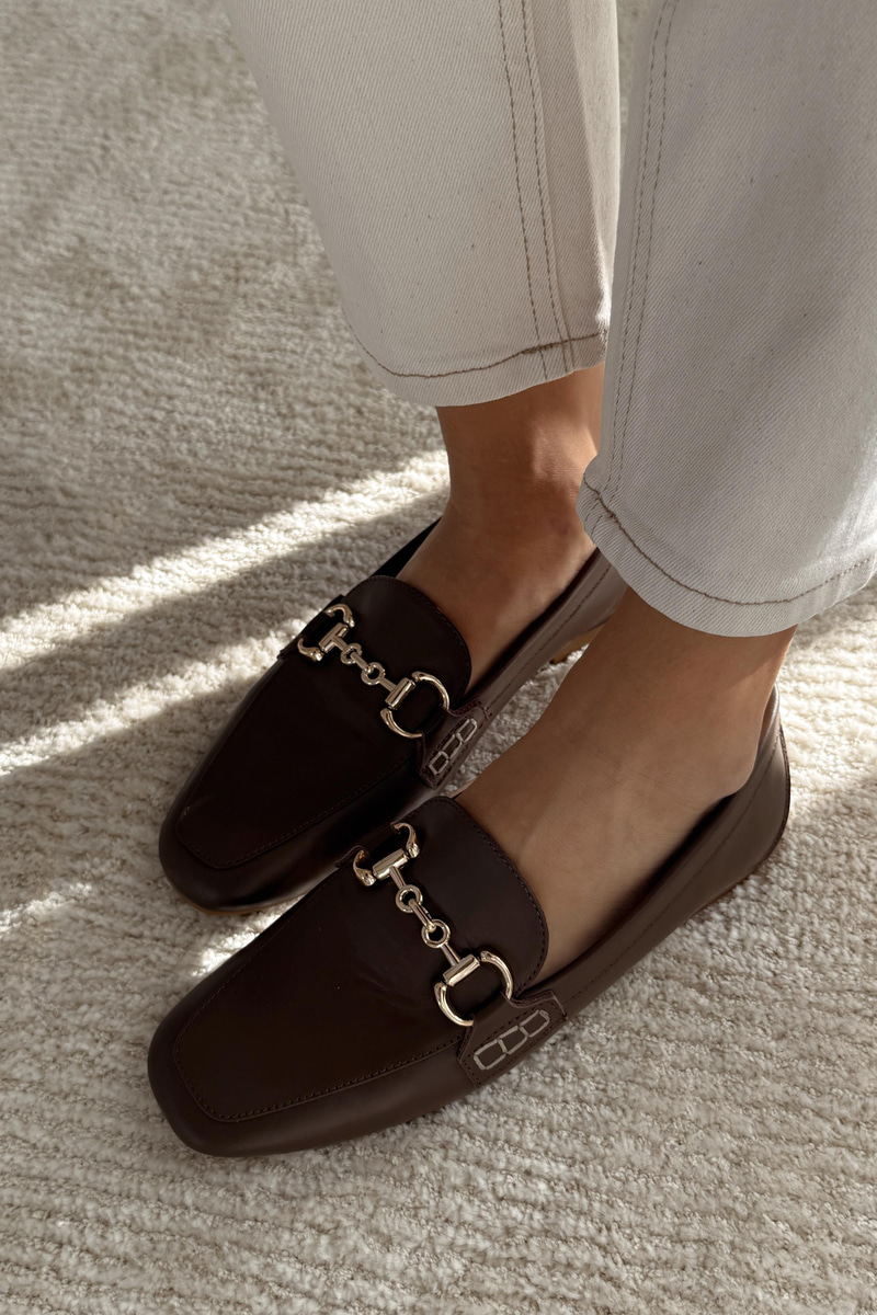 Suits Kahverengi Hakiki Deri Loafer